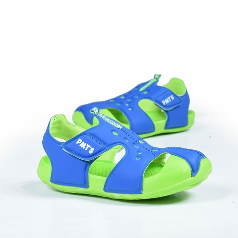 Sandalias Cerradas Azul-Verde Bebe Plumitas (38061)