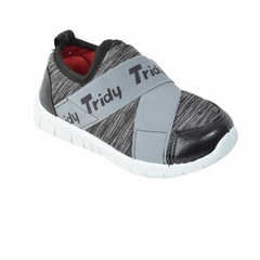Zapatillas Elastizadas Gris Jaspeado Kids Tridy (76231) - comprar online
