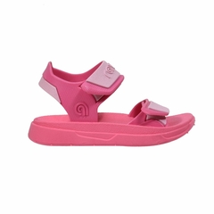 Sandalias Doble Abrojo Fucsia Rave (30302)