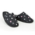 Pantuflas Corazones Negro Dama Solanas (2411) - tienda online