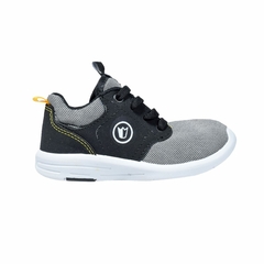 Zapatillas Tejidas Gris-Negro Baby Prowess (901412) - tienda online