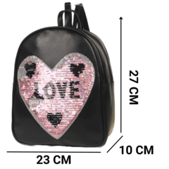Mochila Love Negro 11 Litros Trendy (513482) - comprar online