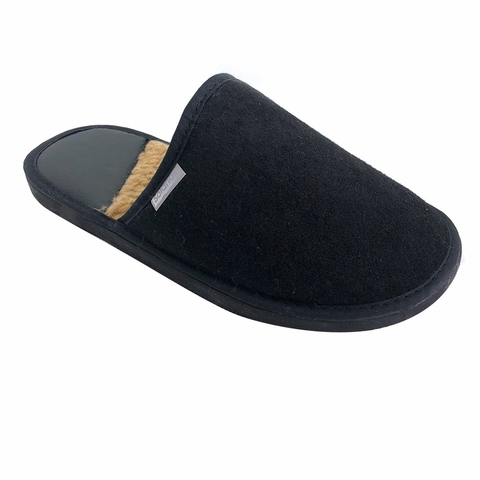 Pantuflas Felpa Negro Hombre Solanas (1341)