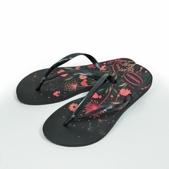 Ojotas Slim Organic Negro-Rosa Havaianas (28231) - tienda online