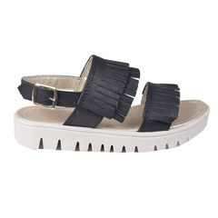 Sandalias Doble Fleco Negro Sauipe (0142)