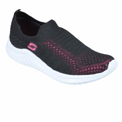 Panchas Tejidas Elastizadas Negro-Fucsia Dama Soft (64001) - comprar online