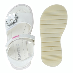 Sandalias Abiertas Faja Baby Blanco Klivers (13901) - AL COSTO CALZADO