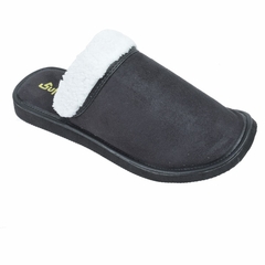 Pantuflas Cuello Polar Unisex Negras Suffle (01231) - comprar online