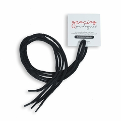 Cordones Algodon Redondos Negro 0.90cm Casa Garo (009011)