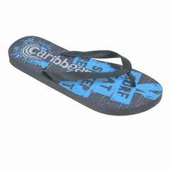 Ojotas Teens Base Negro Surf Azul Caribbean (000884) en internet