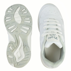 Zapatillas Colegial Cordones Blanco Tridy (20232) - AL COSTO CALZADO