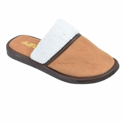 Pantuflas Cuello Polar Unisex Marron Suffle (01233) - comprar online