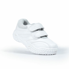 Zapatillas Colegiales Abrojo Blanco Baby Plumitas (80032) - tienda online