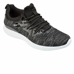 Zapatillas Deportivas Apli Gris Melange Hombre Soft (050022) - comprar online