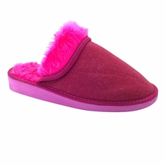 Pantuflas Dama Cuello Felpa Fuxia Dama Solanas (2232)