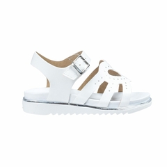 Sandalias Corazon con Tachas Blanco Kids Plumitas (304802)