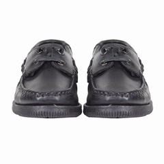 Zapatos Colegial nautico Cuero Negro Rigazzio (6506) - comprar online
