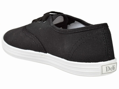 Zapatillas lona Dama Negro Deli (3501) - comprar online