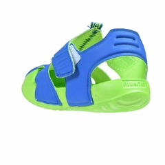Sandalias Cerradas Azul-Verde Bebe Plumitas (38061) - tienda online