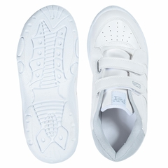 Zapatillas Colegiales Abrojo Blanco Kids Plumitas (207621) - AL COSTO CALZADO