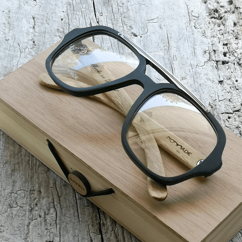 Anteojos de madera acetato y acero Barker Nomade