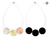 Collar 3 círculos horizontal TRIO reversible - Sol D Joyería — tienda online
