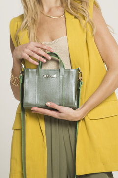 Cartera minibag SOPHIE Verde perlado - comprar online