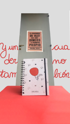 Cuaderno YENDO/ $8550 con transf / hojas rayadas con dibujo - Cami Camila historietas