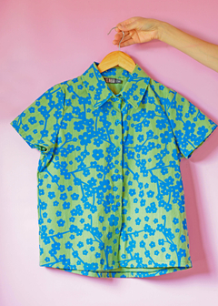 Camisa Margaritas Verde - comprar online