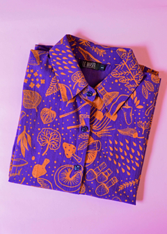 Camisa Hongos Violeta