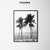 Cuadro fotografico dos palmeras