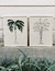 Cuadro bastidor bordado Green palms en internet