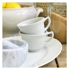 SUPER SALE Megaliquidación Taza de té Lozadur blanca/gris claro sin plato