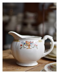 Juego de té y postre de loza inglesa Grindley creampetal para 6v(mínimo detalle en el pico, ver últimas fotos) - tienda online