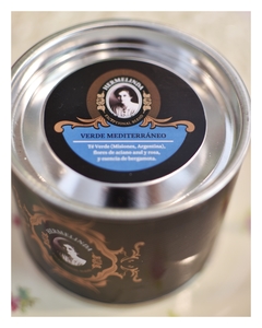 Blend de té en hebras Hermelinda Exceptional blends Verde mediterráneo (té verde, flores de aciano y esencia de bergamota) - tienda online