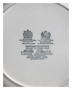 Plato de loza inglesa Johnson Bros Mille Fleur 22 cm - tienda online