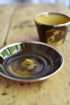 Taza de té con plato de loza inglesa Ridgways - comprar online