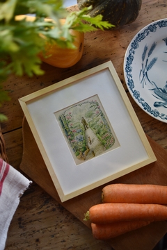 Cuadro Peter Rabbit postal con paspartou 20 x 22 cm - comprar online