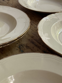 Set de 6 platos hondos de loza inglesa Alfred Meakin 25 cm - comprar online