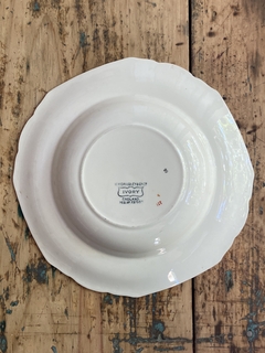 Set de 6 platos hondos de loza inglesa Grindley Ivory 25 cm en internet