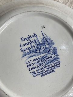 Ensaladera de loza inglesa British Anchor English Country Scenes mide 27 x 10 cm (mini chip por debajo, ver foto) en internet