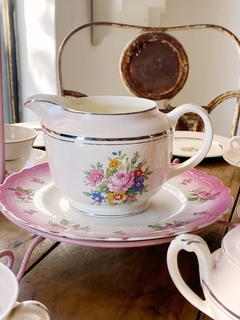 Juego de té y postre para 6 de loza inglesa Swinnertons (el bouquet interior de algunas tazas puede tener desgaste de color, leer la descripción con lo que incluye) - El aparador decó