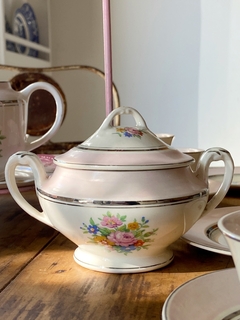 Juego de té y postre para 6 de loza inglesa Swinnertons (el bouquet interior de algunas tazas puede tener desgaste de color, leer la descripción con lo que incluye) - tienda online