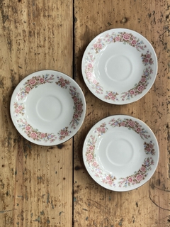 Oferta 11 set de 3 platos de té de porcelana china 15 cm