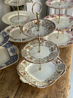 Masitero triple con platos de porcelana Aynsley (24, 17 y 14 cm) en internet