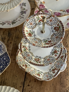 Masitero triple con platos de porcelana Aynsley (24, 17 y 14 cm) - comprar online