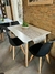 Mesa Eames 120 + 4 sillas Tulip