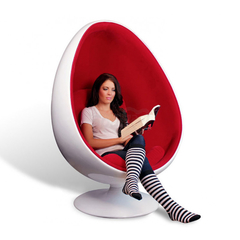 Silla Egg Pod Chair Red