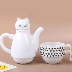 Set Tetera + 2 tazas Gatos - comprar online