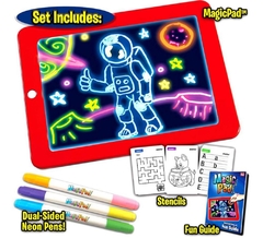 Pizarra magic pad deluxe (incluye accesorios) - comprar online